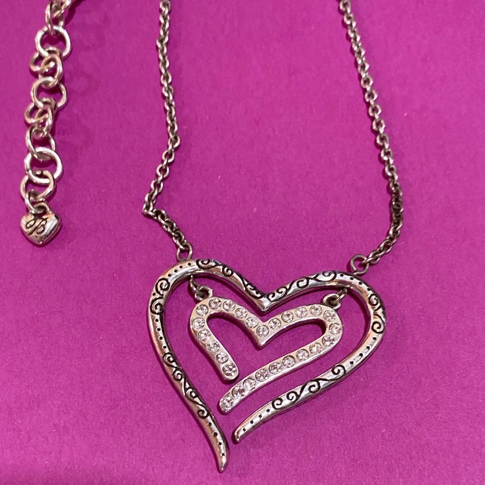 Brighton Silver Heart Pendant Necklace - Picture 2 of 3